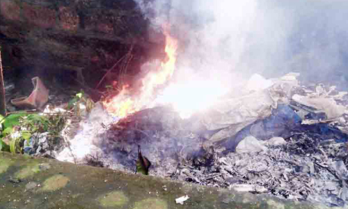 പ്ലാസ്​റ്റിക് മാലിന്യം കത്തിച്ചു;  സ്​കൂളിന്​ 10,000 രൂപ പിഴ