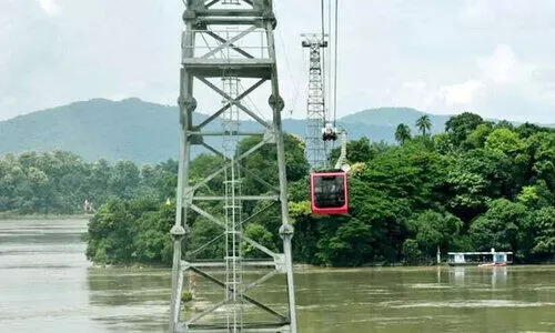 ബ്രഹ്‌മപുത്രക്ക്​ കുറുകെ രാജ്യത്തെ നീളമേറിയ റോപ്​വേ; 1.82 കിലോമീറ്റർ താണ്ടാൻ എട്ടു മിനിറ്റ്​ മതി