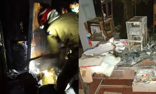 വയനാട് കലക്ടറേറ്റിലെ സാമൂഹിക ക്ഷേമ ഓഫിസിൽ തീപിടിത്തം -VIDEO