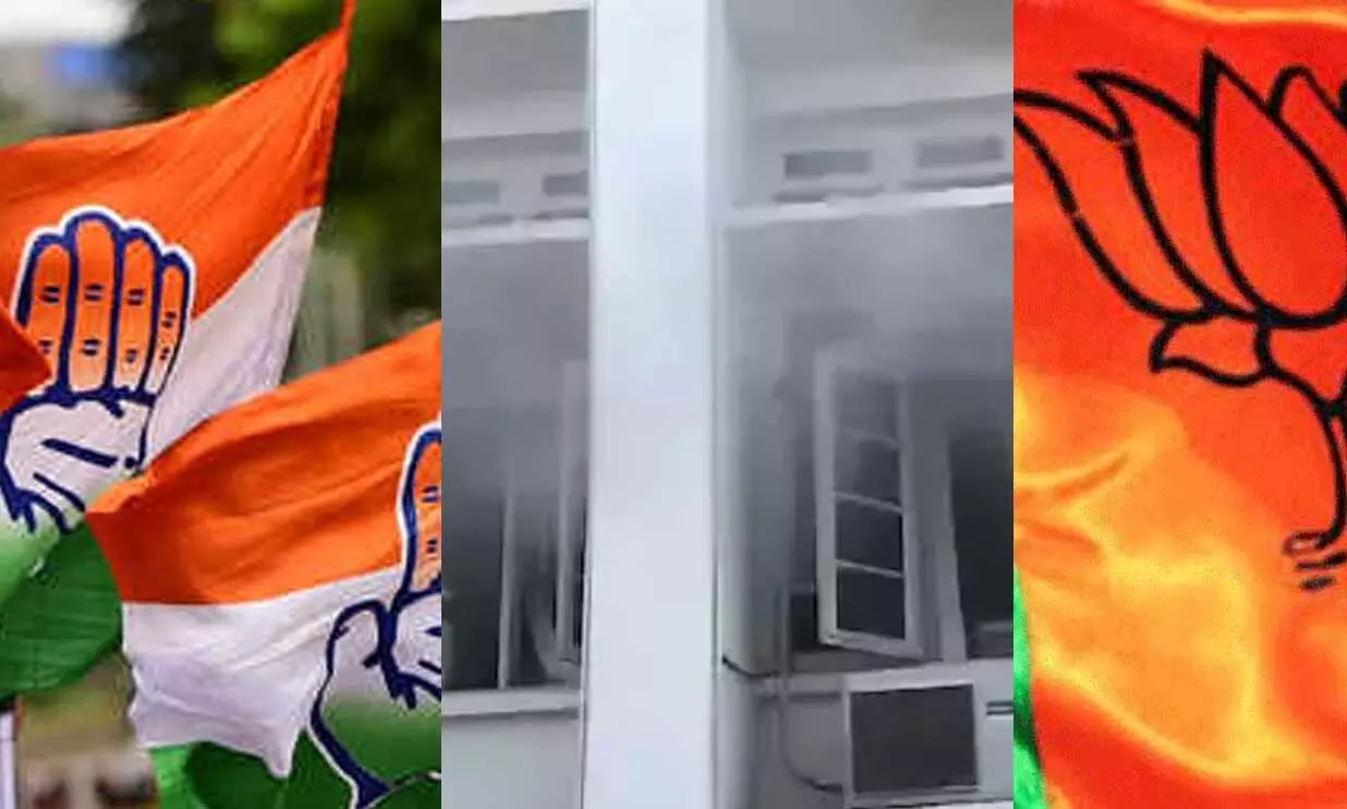 സെക്രട്ടേറിയറ്റ് തീപിടിത്തം: ഇന്ന് യു.ഡി.എഫ് കരിദിനം; ബി.ജെ.പി പ്രതിഷേധ ദിനം സെക്രട്ടേറിയറ്റ് തീപിടിത്തം: ഇന്ന് യു.ഡി.എഫ് കരിദിനം; ബി.ജെ.പി പ്രതിഷേധ ദിനം