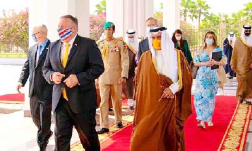 ചർച്ചകൾക്കായി അമേരിക്കന്‍ സ്​റ്റേറ്റ്​ സെക്രട്ടറി ബഹ്​റൈനിൽ