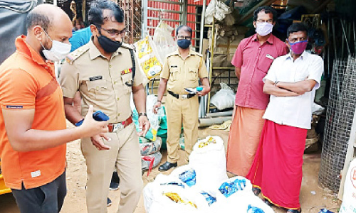 കീഴായിക്കോണത്ത്​ 250 കിലോ പുകയില ഉൽപന്നങ്ങള്‍ പിടികൂടി