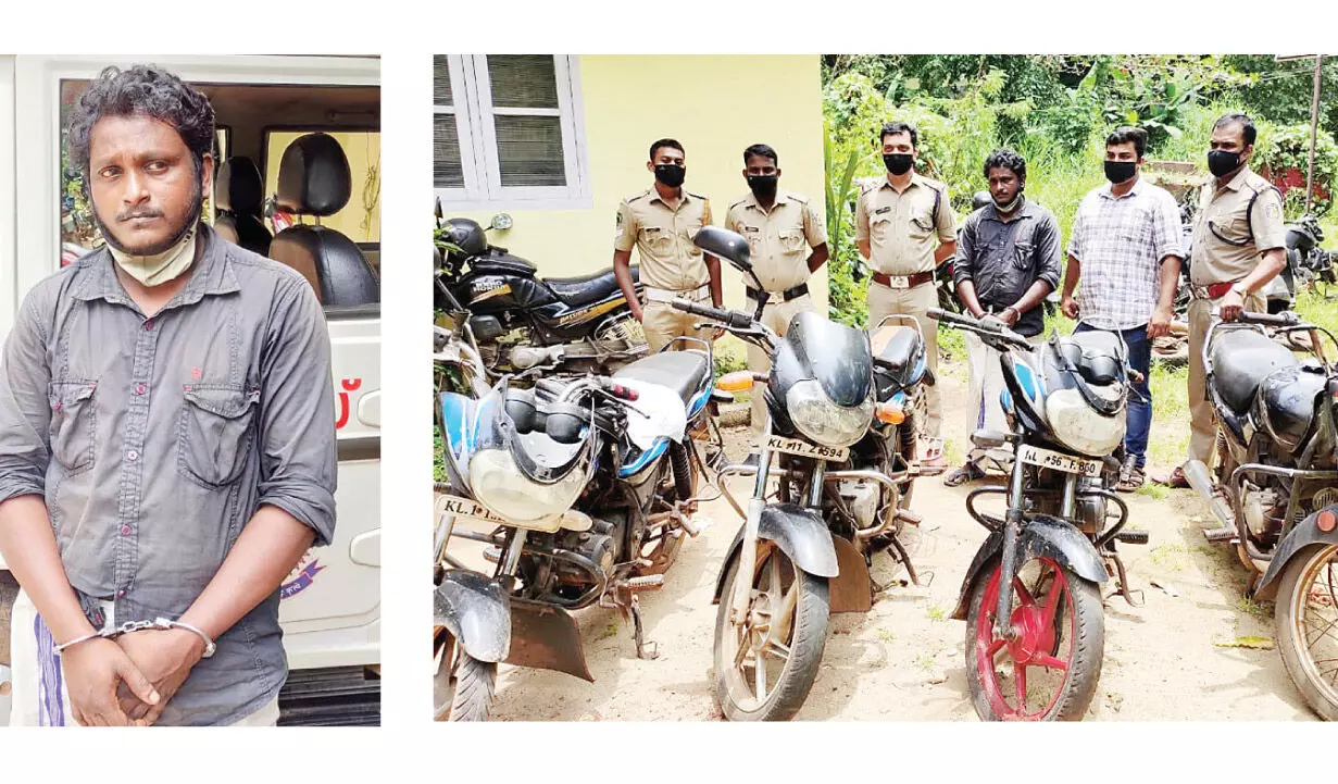 മോഷ്​ടിച്ച ബൈക്കുമായി യുവാവ് അറസ്​റ്റിൽ