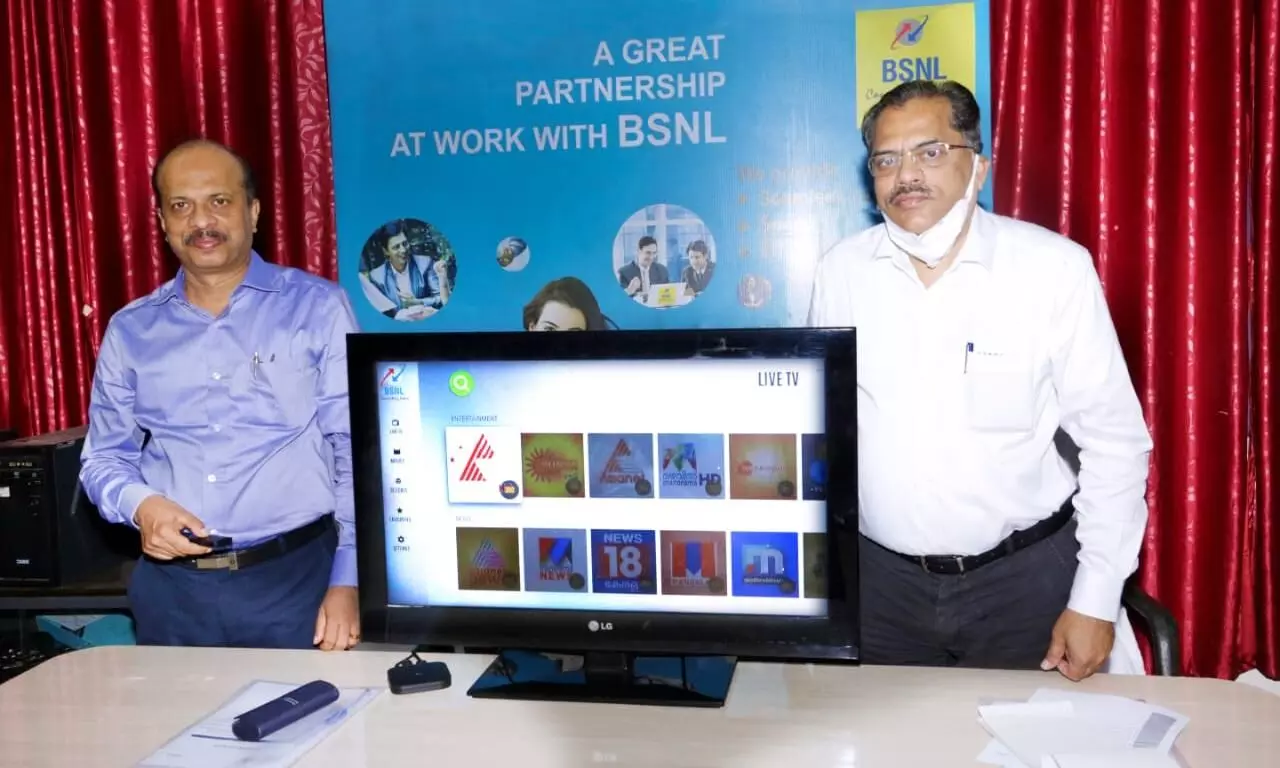 ഓണക്കാഴ്ചയുമായി ബി.എസ്​​.എസ്​.എൽ. ഐ.പി ടി.വി സേവനം ആരംഭിച്ചു