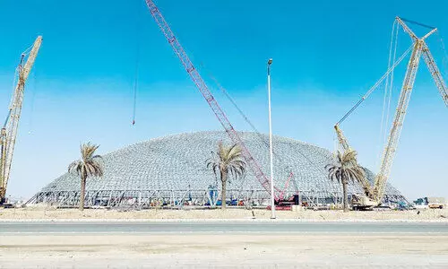 ലോ​ക​ത്തി​ലെ ഏ​റ്റ​വും വ​ലി​യ താ​ഴി​ക​ക്കു​ടം ജി​ദ്ദ​യി​ൽ പൂ​ർ​ത്തി​യാ​വു​ന്നു