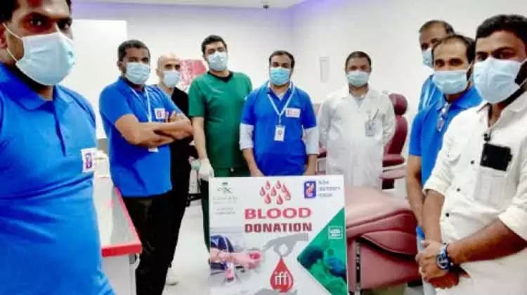 ഫ്ര​റ്റേ​ണി​റ്റി ഫോ​റം ര​ക്ത​ദാ​ന കാ​മ്പ​യി​ൻ സം​ഘ​ടി​പ്പി​ച്ചു