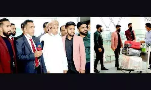 മ​ക്ക ഹൈ​പ്പ​ർ മാ​ർ​ക്ക​റ്റി​െൻറ സൗ​ജ​ന്യ ചാ​ർ​ട്ടേ​ഡ് വി​മാ​നം ക​ണ്ണൂ​രി​ലെ​ത്തി