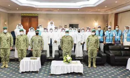 നാ​ഷ​ന​ൽ ഗാ​ർ​ഡി​ൽ​നി​ന്ന്​ വി​ര​മി​ച്ച​വ​രു​ടെ കോ​വി​ഡ്​​കാ​ല സേ​വ​ന​ത്തെ ആ​ദ​രി​ച്ചു