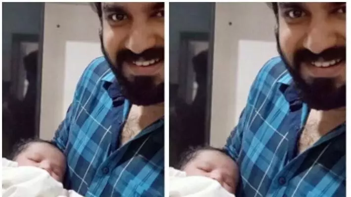 മകനുമൊത്ത് കൈലാസ് മേനോൻ