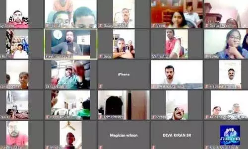 ന​വ​യു​ഗം ഓ​ൺ​ലൈ​ൻ ഇ​ൻ​റ​റാ​ക്​​ടി​വ് മെൻറ​ലി​സം ഷോ ​സം​ഘ​ടി​പ്പി​ച്ചു