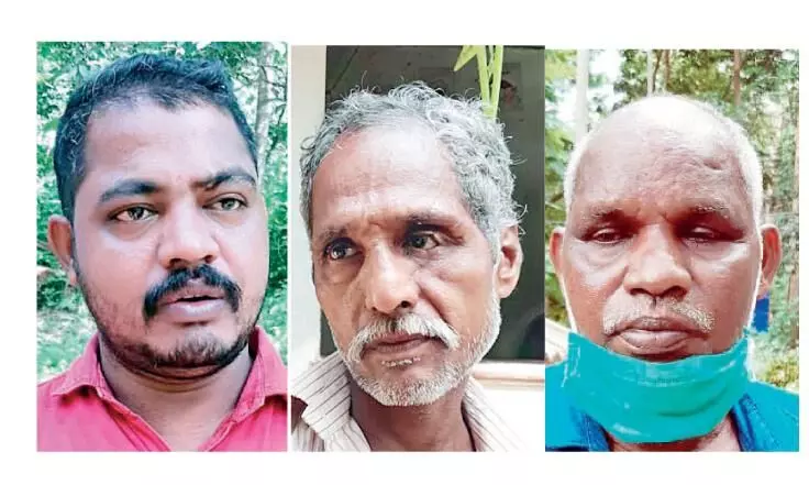 മാൻകൊമ്പും വാറ്റുചാരായവുമായി മൂന്നുപേർ പിടിയിൽ