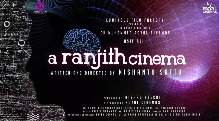 രഹസ്യങ്ങൾ ഒളിപ്പിച്ച് എ രഞ്ജിത്ത് സിനിമ; നായകൻ ആസിഫ്​ അലി
