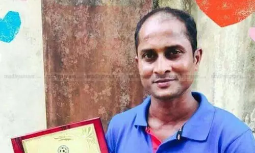 ധനരാജി​െൻറ കുടുംബത്തിന്​ സഹായവുമായി മുൻ സന്തോഷ്​ ​േട്രാഫി താരങ്ങൾ