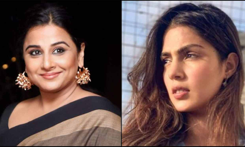 റിയ ചക്രവർത്തിയെ വില്ലത്തിയാക്കാനുള്ള നീക്കത്തിൽ ഹൃദയം നുറുങ്ങുന്നു- വിദ്യാബാലൻ