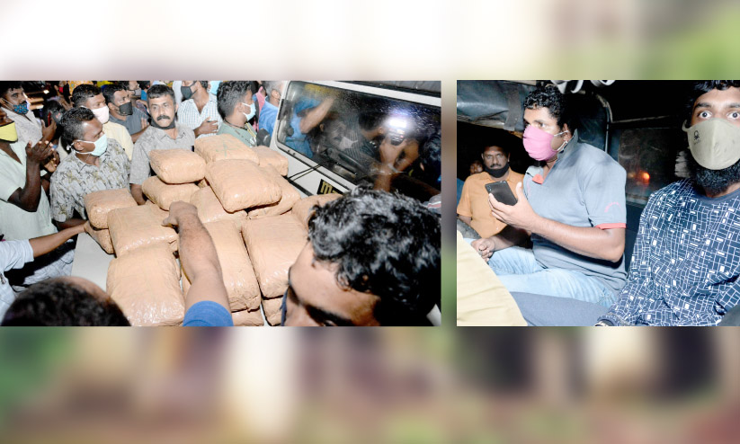 തൊടുപുഴയിൽ വൻ ലഹരിമരുന്ന് വേട്ട ; 50 കിലോ കഞ്ചാവും ഹഷീഷ് ഓയിലും പിടികൂടി തൊടുപുഴയിൽ വൻ ലഹരിമരുന്ന് വേട്ട ; 50 കിലോ കഞ്ചാവും ഹഷീഷ് ഓയിലും പിടികൂടി