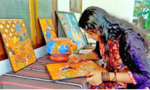 സഹജീവികളെ ചേർത്തുപിടിച്ച്​ സ​ന്ധ്യയുടെ സർഗഭാവന