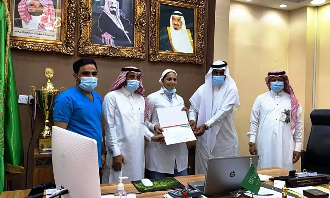 കോവിഡ്​ കാലത്തെ മികച്ച സേവനം: മലയാളി നഴ്​സിന്​ സൗദി ആരോഗ്യ മന്ത്രാലയത്തി​െൻറ ബഹുമതി