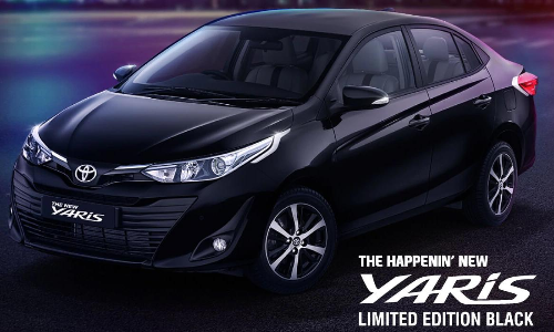 കറുത്ത കുതിരയെ രംഗത്തിറക്കി ടൊയോട്ട; യാരിസ്​ ബ്ലാക്​ എഡിഷൻ വിൽപ്പനക്ക്​