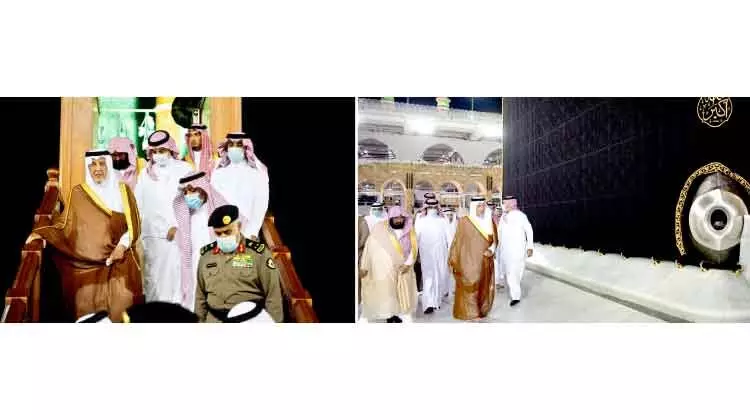 കഅ്ബ കഴുകൽ ചടങ്ങ് പൂർത്തിയായി കഅ്ബ കഴുകൽ ചടങ്ങ് പൂർത്തിയായി