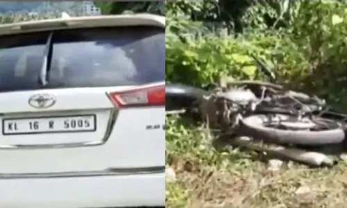 സ്വർണക്കടത്ത് സംഘം ഡി.ആർ.ഐ ഉദ്യോഗസ്ഥന്‍റെ വാഹനം ഇടിച്ചുതെറിപ്പിച്ചു