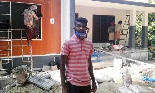 സര്‍ക്കാറി​െൻറ തണലില്‍ ഫുട്​ബാൾ താരം കെ.പി. രാഹുലിന് സ്വന്തം ഭവനം