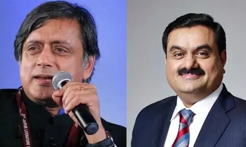 sasi tharoor and adani