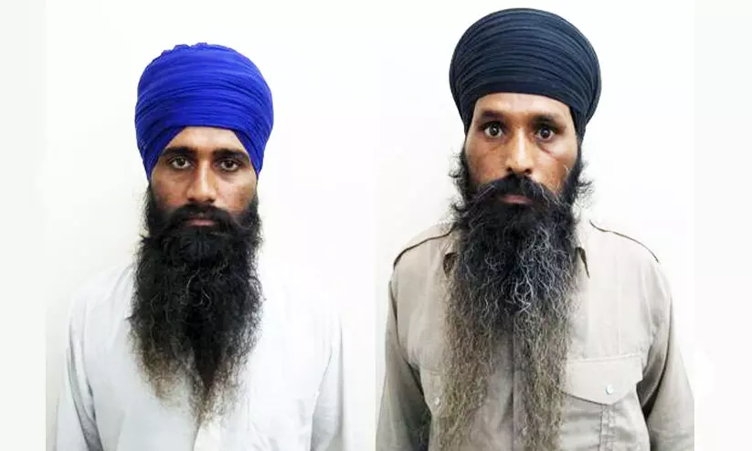 നിരോധിത ഭീകര സംഘടന ബബ്ബർ ഖൽസയുടെ രണ്ട് പ്രവർത്തകർ അറസ്റ്റിൽ