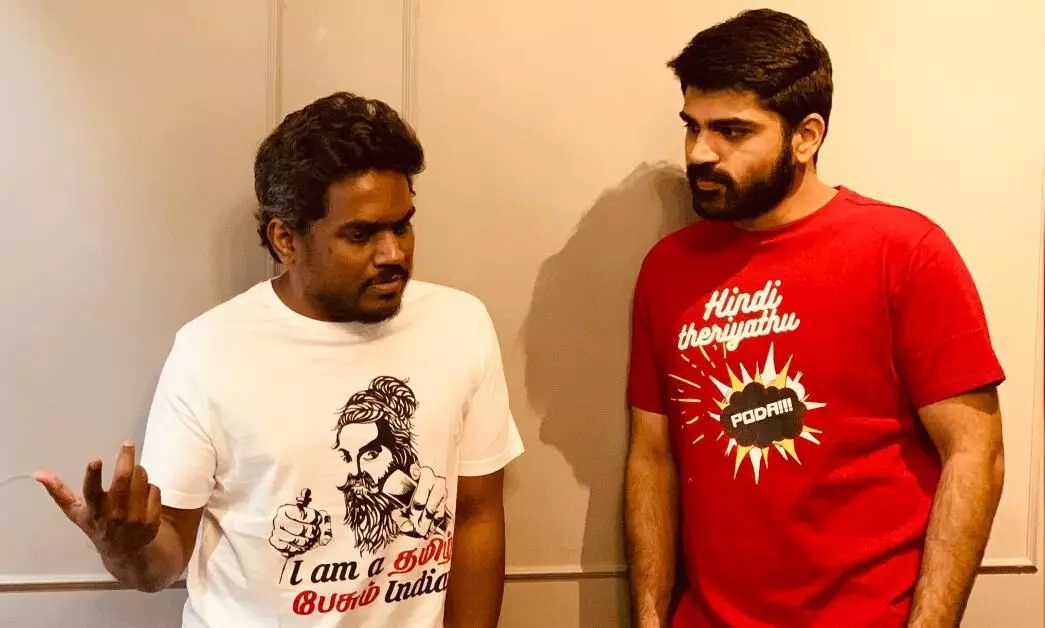 ഹിന്ദി തെരിയാത്,​ പോട!; ട്വിറ്ററിൽ വൈറലായി ടീ ഷർട്ടുകൾ