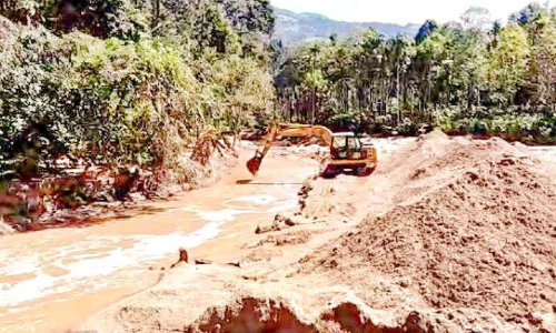 ബൈസൺവാലിയിൽ പുഴ ശുചീകരണത്തി​െൻറ മറവിൽ മണൽക്കൊള്ള