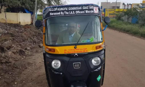 ഐ.എ.എസ്​ ഉദ്യോഗസ്​ഥ​െൻറ പ്രതികാര നടപടി; ഉപജീവനത്തിന്​ സർക്കാർ ഡോക്​ടർ ഓ​ട്ടോറിക്ഷ ഡ്രൈവറായി