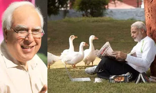 അരയന്നങ്ങൾക്കൊപ്പം കളിച്ചോളൂ; ഡക്ക്​ ആവാതിരുന്നാൽ മതി; മോദിക്കെതിരെ പരിഹാസവുമായി കപിൽ സിബൽ