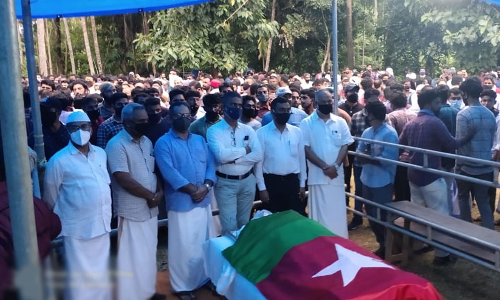 കൊല്ലപ്പെട്ട സലാഹുദ്ദീന് വികാരനിർഭരമായ വിട