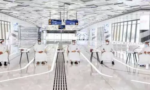 മെട്രോ വാർഷികം: എക്​സ്​പോ സ്​റ്റേഷനിൽ ശൈഖ്​ ഹംദാൻ എത്തി