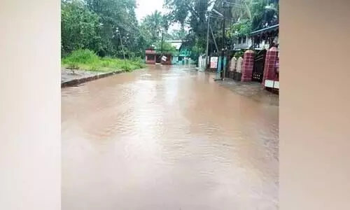 കനത്ത മഴ: വർക്കലയിൽ വ്യാപക നാശം