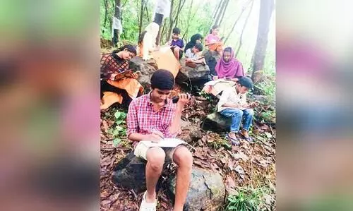 ഫോ​ണും നെ​റ്റു​മു​ണ്ട്​; റേ​ഞ്ചി​നാ​യി ഫോ​ർ​ജി മു​ക്കി​ൽ ക​യ​റി കു​രി​ക്ക​ലം​പാ​ട്