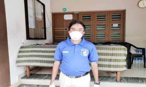 കോവിഡ് സെൻററിൽ നിസ്വാർഥ സേവനവുമായി പി.വി. ഉമ്മർ