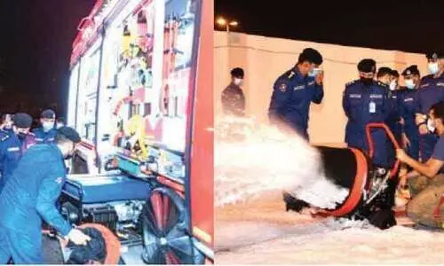 അ​ഗ്​​നി​ശ​മ​ന സേ​ന​ക്ക്​ പു​തി​യ ആ​ധു​നി​ക ഉ​പ​ക​ര​ണ​ങ്ങ​ൾ