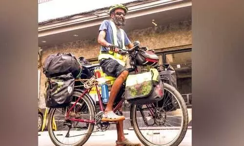 ഒരു വർഷം, ഒരു സൈക്കിൾ; ലോകരാജ്യങ്ങൾ; ചുറ്റിയെത്തി ഈ തഥാഗതൻ