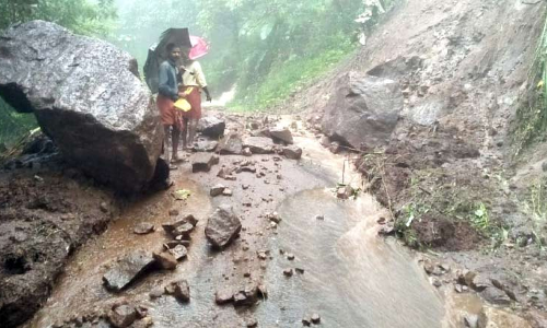 മാലോം നമ്പ്യാര്‍മലയില്‍ ഉരുള്‍പൊട്ടല്‍