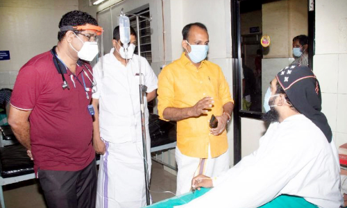 24 ദിവസം പിന്നിട്ട്​ ഉപവാസം; യൂഹാനോൻ റമ്പാനുമായി എം.എൽ.എ ചർച്ച നടത്തി