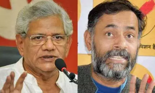 ഡൽഹി കലാപം: സീതാറാം യെച്ചൂരിയും യോഗേന്ദ്ര യാദവും ഗൂഢാലോചനയിൽ പങ്കാളിയെന്ന് പൊലീസ്