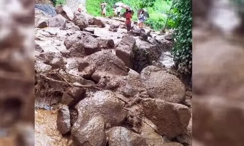 ബളാൽ കോട്ടക്കുന്നിൽ ഉരുൾപൊട്ടി