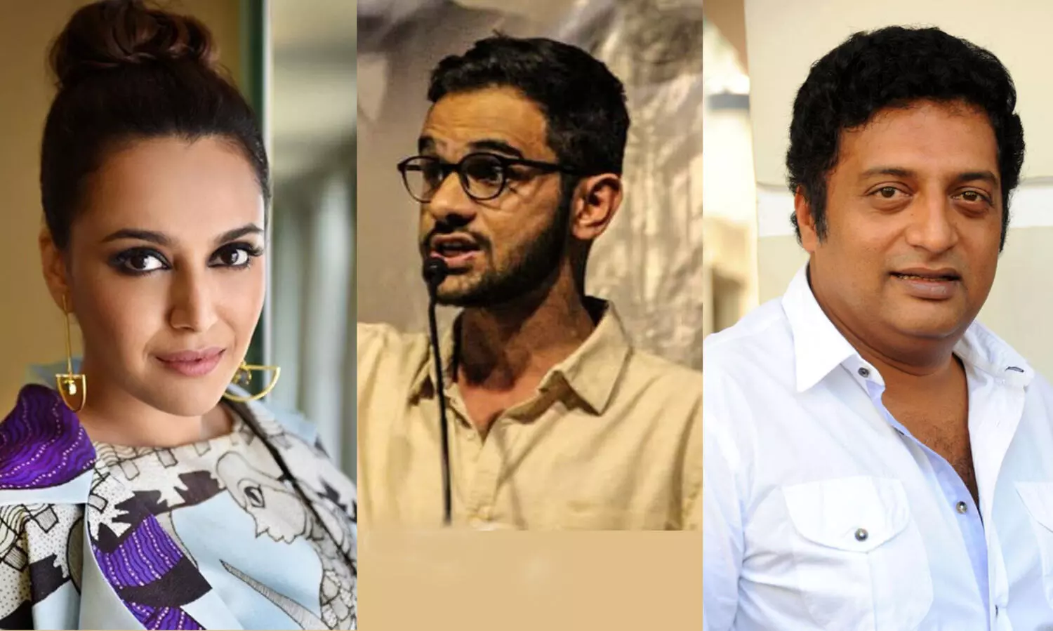 അറസ്​റ്റിലായ ഉമർഖാലിദിന്​ പിന്തുണയുമായി പ്രകാശ്​രാജും സ്വരഭാസ്​കറും