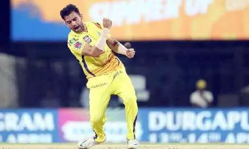 ദീപക്​ ചഹർ പരിശീലനം തുടങ്ങി​