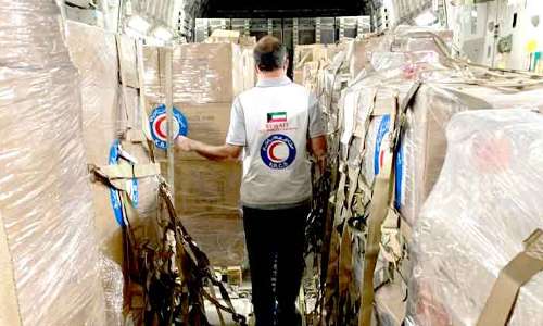 ര​ണ്ടാം ദി​വ​സ​വും കു​വൈ​ത്ത്​ സു​ഡാ​നി​ലേ​ക്ക്​ സ​ഹാ​യ​വ​സ്​​തു​ക്ക​ൾ അ​യ​ച്ചു