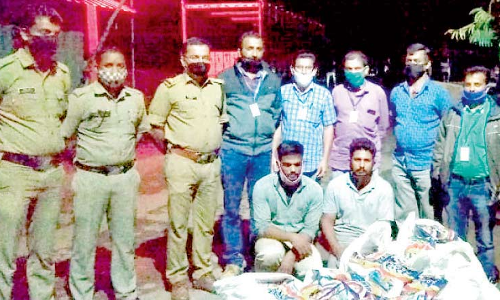 20,000 പാക്കറ്റ് ഹാൻസ് പിടികൂടി