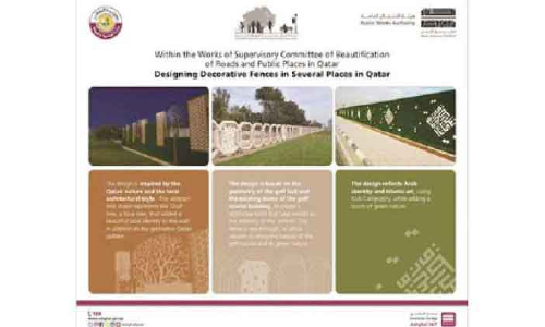 അ​ഴ​ക്​ കൂ​ട്ടാ​നൊ​രു​ങ്ങി ഖ​ത്ത​ർ; അ​ല​ങ്ക​രി​ച്ച മ​തി​ലു​ക​ൾ സ്​​ഥാ​പി​ക്കു​ന്നു