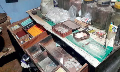 മണ്ണൂരിൽ പട്ടാപ്പകൽ രണ്ടിടത്ത്​ മോഷണം