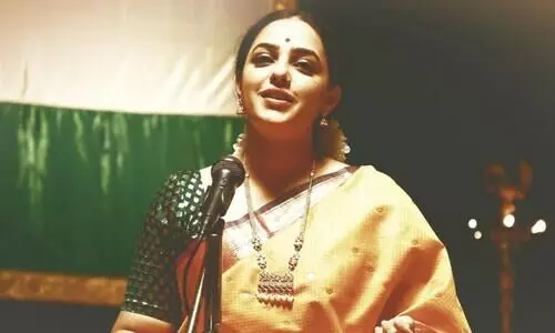 Nithya Menen as a singer in Gamanam