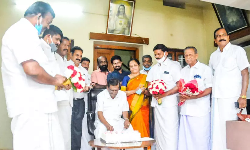 pj joseph cutting cake pj joseph cutting cake